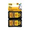 Post-it Flags 1 in. "Sign Here" Arrow Message Page Flags - Yellow (50-Flags/Dispenser, 2-Dispensers/Pack)